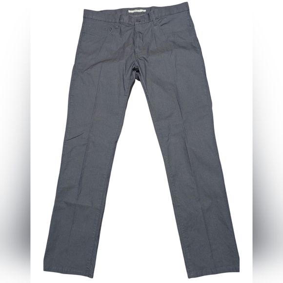 Perry Ellis Portfolio Gldark Gray Dress Pants Size 34x32 Pristine - Picture 1 of 9